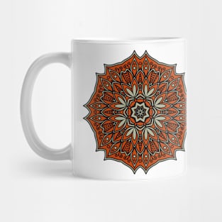 Mandala red and green Mug